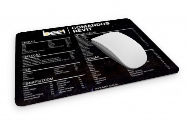 Mousepad-comandos-revit-bee1-preto